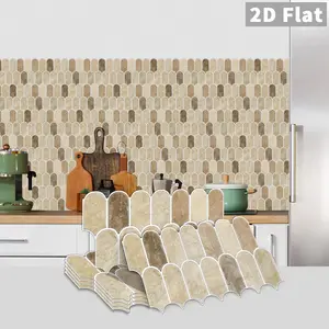 Removable Vinyl Stickers, 24/48pcs Easy Installation, Seamless Design, Ideal for Kitchen & Bathroom Decor, DIY Customizable, Tile Stickers