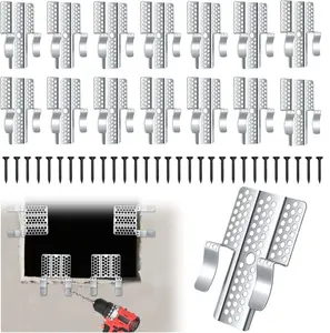 Easy-to-Install 1/2-Inch Drywall Clips, Drywall Repair Tools, Professional Wall Hole Repair Kit, Sturdy Metal-Backed Clips with Screws for Home Renovation, Father's Day Gift-MM1