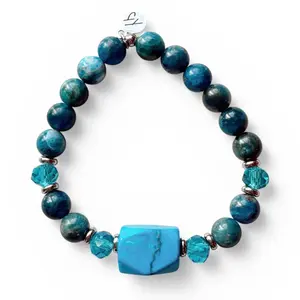 TTT Live Exclusive Arctic Apatite Gemstone with Blue Howlite Bracelet