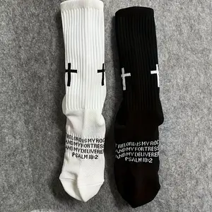 2/4/6Pairs Men'S Sports Socks - Heavy-Duty Athletic Training & Match Day Socks with Non-Slip Grip, Breathable Fabric for Football, Basketball, Soccer, Sports Socks, Geometric Pattern Socks, Durable Sports Socks