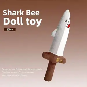 Funny Shark Plush Toy, Creative Shark Dagger Arm Doll, Cute Meme Stuffed Animal, Perfect Birthday Gift for Couple Friends