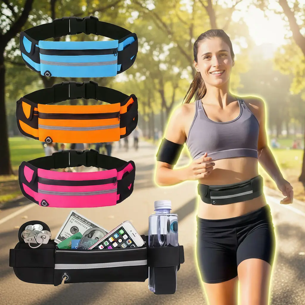 Waterproof Shockproof Sports Waist Bag, Body-Fit Design, Holds Phone and Water Bottle, Outdoor Cycling Trail Running Essential Runners, Accessories