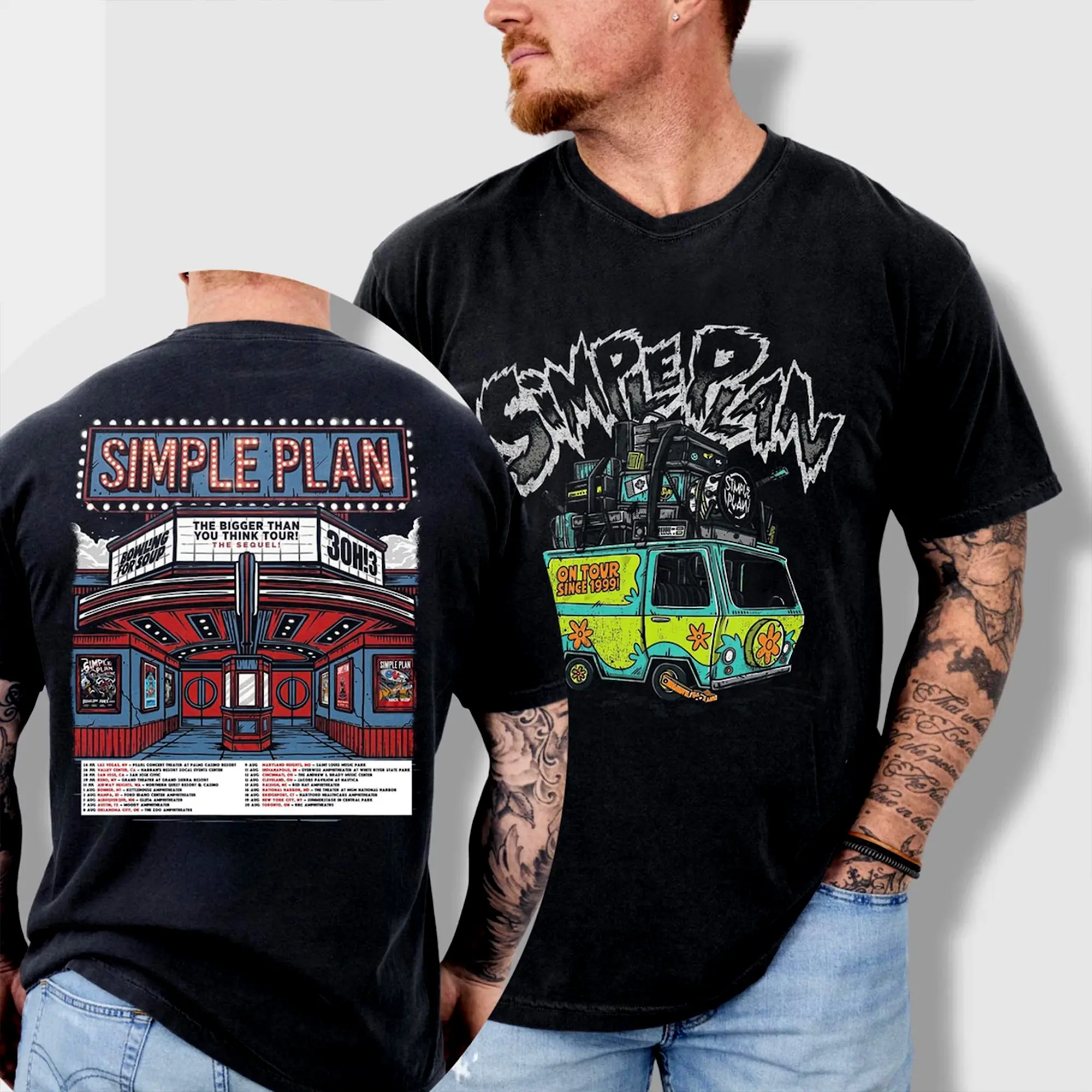 Simple Plan The Bigger Than You Think Tour The Sequel 2026 Shirt, Vintage Band Tee, Pop Punk Shirt, Concert Tour Merch, Music Lover Gift.