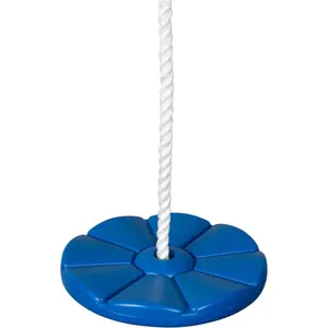 Swing Set Stuff Inc. Daisy Disc Swing Seat With Rope Blue