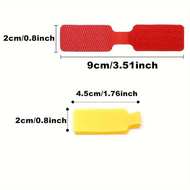 33 Pack Self Locking Writable Cable Ties Reusable Nylon Wire Straps with Color Coded System for Home Office Electronics TV Computer Cord Management