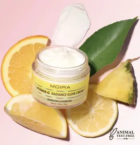 Moira Vitamin C Radiance Glow Moisturizer - 50g Daily Lightweight Hydrating Skin Repair Cream for Adults, All Skin Types, 12-Month Shelf Life, Single Item Moisturizers