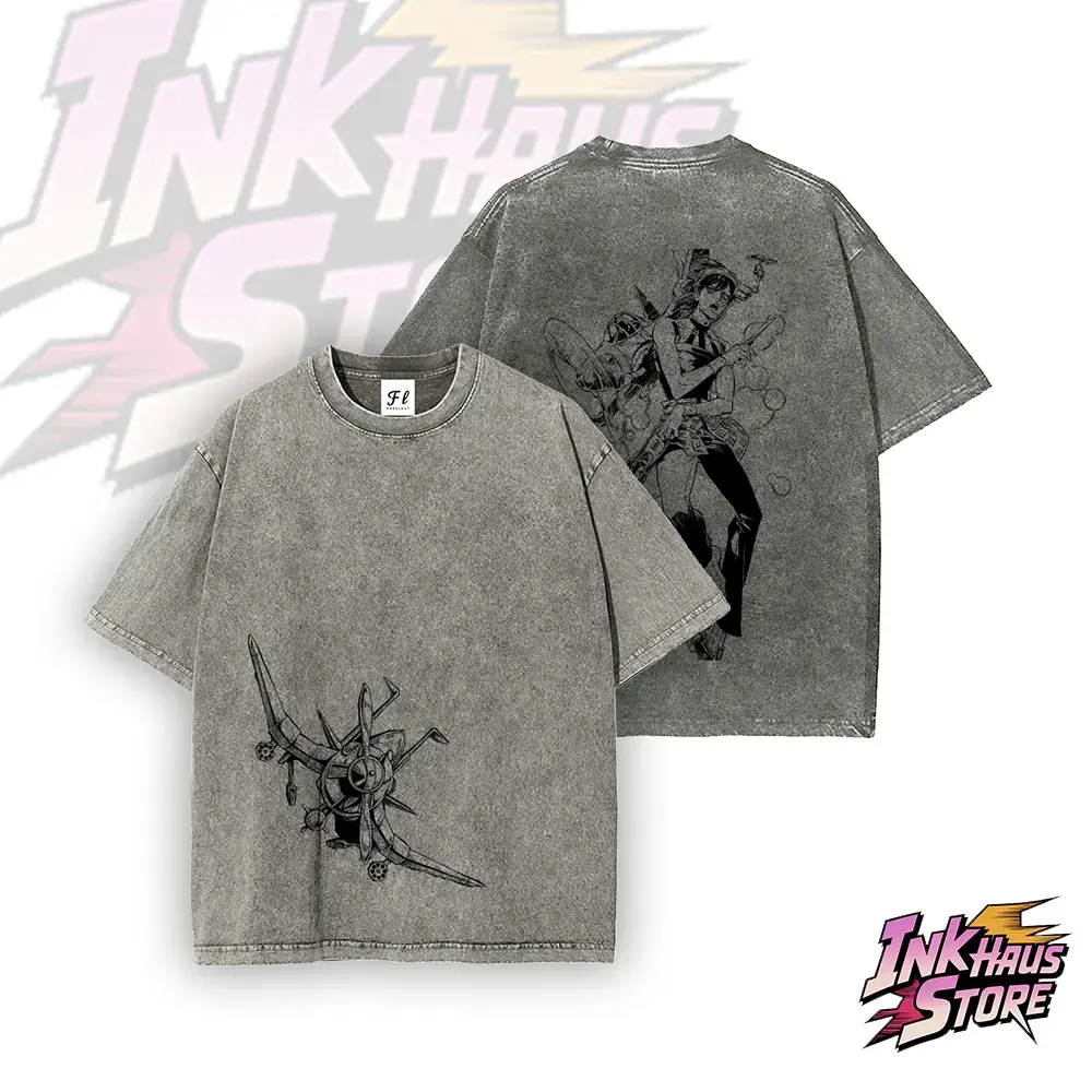 "JoJo's Bizarre Adventure" Part 5: Golden Wind — Printed Vintage-Wash Cotton T-Shirt