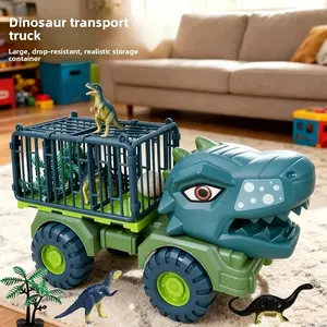 Large Dinosaur Transport Toy Vehicle, Drop-Resistant Storage, Ideal for Kids Play, Scene Simulation, Birthday Gifts, Holiday Presents