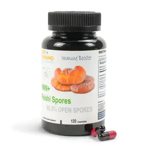 Fixed in Seconds Ganoderma Lucidum Spore Capsule, 300 mg Reishi Spore Capsule, 120 Count for Immune Support