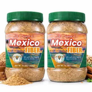 2(Pack) New Packaging! Same Viral Formula - La Original Fibra de Mexico Daily Fiber 300g (10.5oz) - All-Natural Fiber Blend with Wheat Bran, Maguey, and Cocoa – Perfect Mix for Food & Smoothies Healthcare Optimum