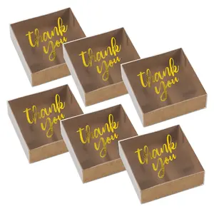 Bulk 48 Pc. Small Gold Foil Frosted Craft Paper Favor Boxes