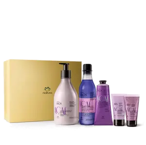 Natura Açaí Berry Revitalizing Ritual Set,Body Lotion, Shower Oil, Exfoliating Gel & Hand Cream for Radiant Skin