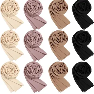 Chiffon scarf Hijab classic colors Daily Casual