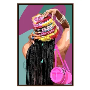 It Girl - Smard Black Wall Art Print/ Canvas for Home /Office Decor