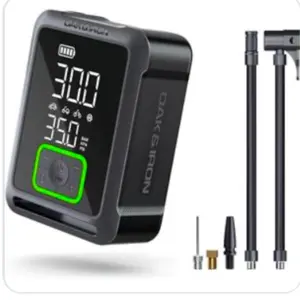 Oak & Iron Tire Pump with Digital Display and Pressure Relief