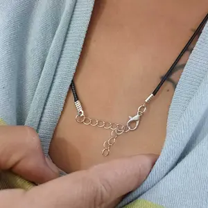 Moonstone Hecate Key Pendant Neckalce With Cord Chain