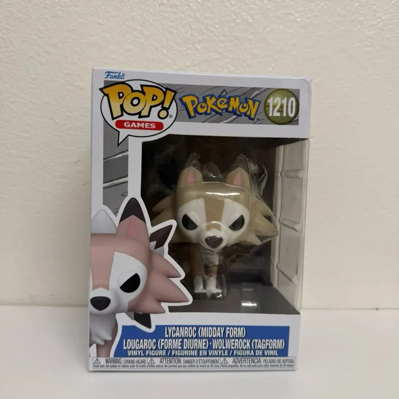 Pokemon Lycanroc (Midday Form) Funko Pop! Vinyl Figure #1210
