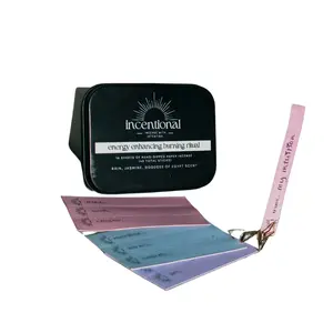 Incentional Energy Enhancing Paper Incense (48 count) Metal Light