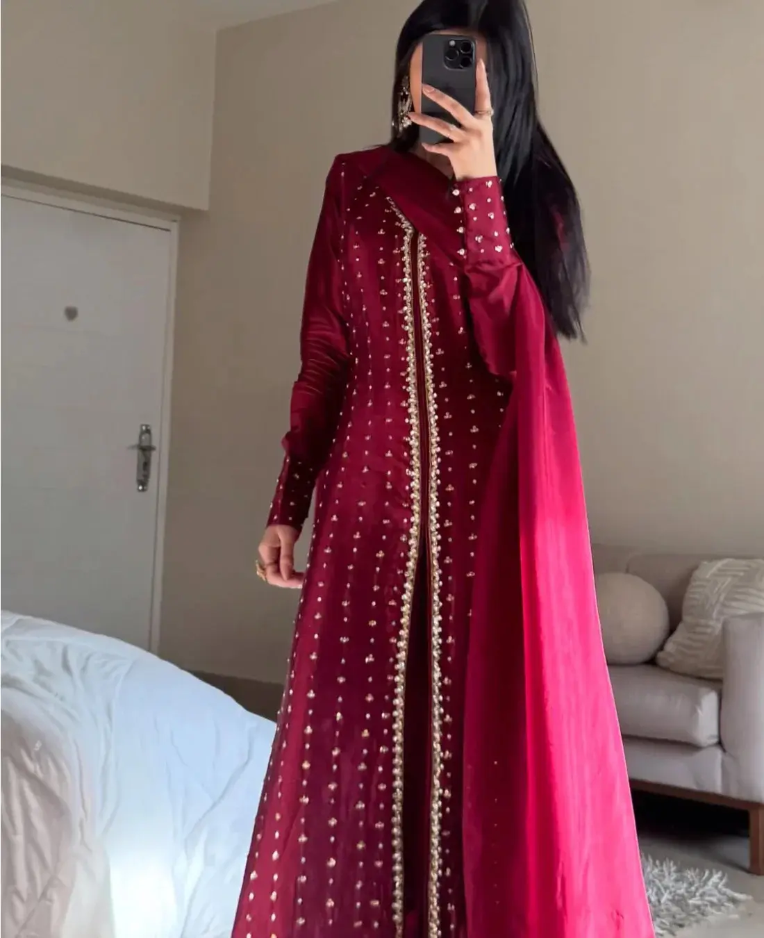 Women's 3-Piece Embroidered Wedding Suit