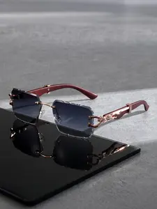 Square Sunglasses, Trendy Driving Eyewear, Unisex UV Resistant Shades, Casual All-Season Style, Decorative PC Lenses