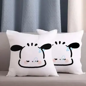 2 pcs Pochacco Sweet Sleep Look Pillowcases - Cute cartoon design, soft polyester, restful warmth, zipper closure, filling not included, decorative pillowcase |   character design |   zipper pillowcase