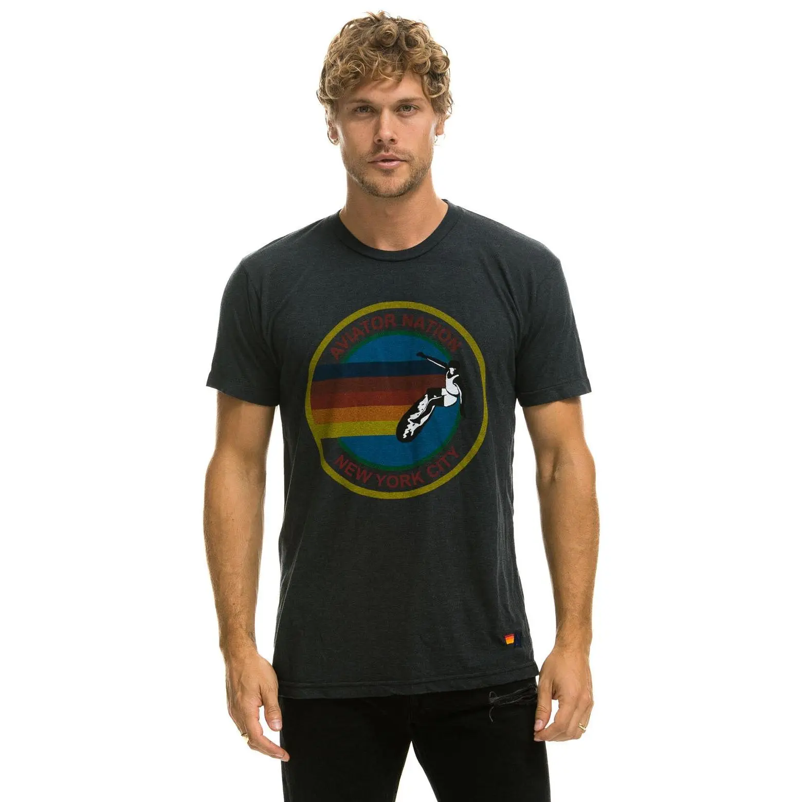 SIGNATURE NEW YORK CITY TEE - CHARCOAL