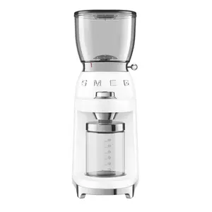 SMEG 50's Retro Line Tritan Renew Coffee Grinder (White) - Open Box
