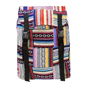 Bohemian Backpack - Boho Backpack Purse - Large Baja Backpack Hippie Backpack for Women Men