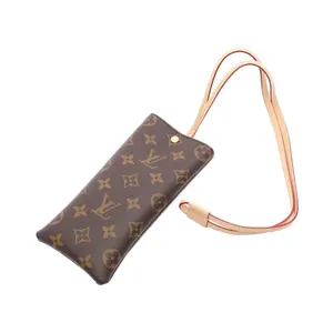 Pre-owned Louis Vuitton Canvas Small Leather Goods Monogram Coated Sunglass Pouch