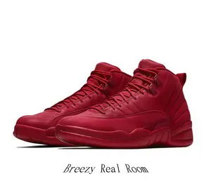 All-Red Leather High-Top Basketball Sneakers | Retro Chunky Streetwear Shoes with Monochromatic Red Design