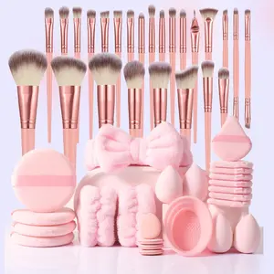 Makeup Tools Set, 49pcs & Sponge & Headband & Wristband & Powder Puff & Cleaning Bowl, Professional Makeup Accessories for Women, Beauty Products, Makeup Tool Kit