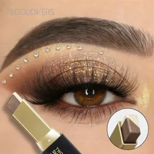 Dual-Tone Pearlescent Eyeshadow Sticks,Glitter Eyeshadow Stick, Multi-Color Options,Highlight Shadow Stick