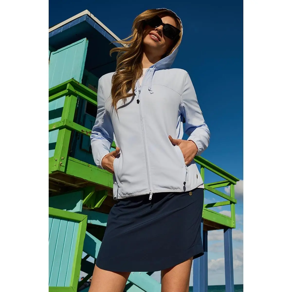 Arcadian | Women's Packable Jacket | Periwinkle