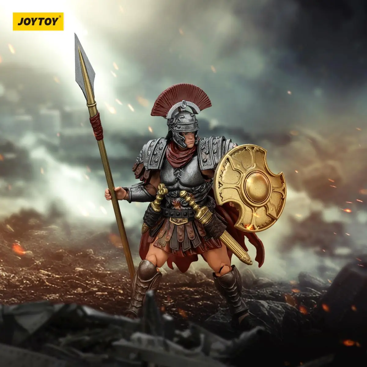 JOYTOY 1/18 Action Figures Roman Republic LegionX Squad Collector Set with Detailed Armor and Weapons for Collectors