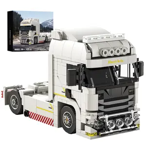 Modern European Arctic Truck Building Set - 420PCS Heavy Duty Semi Model, Industrial Aesthetic Desk Decor, Gift for Engineering Fans