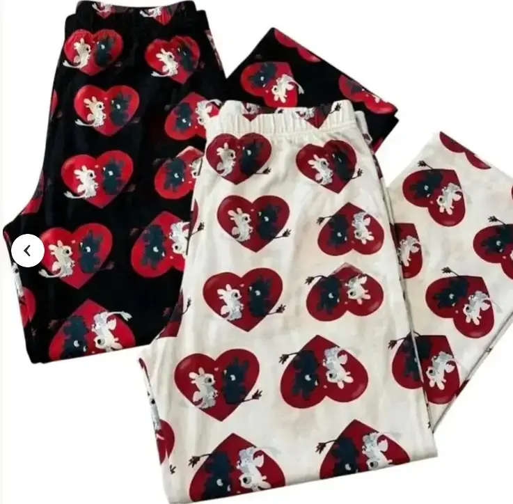 Couple Cozy Dragon Pajama Pants – Unisex Matching Sleepwear for Couples, Cute Dragon Print Lounge Bottoms for Relaxing Nights