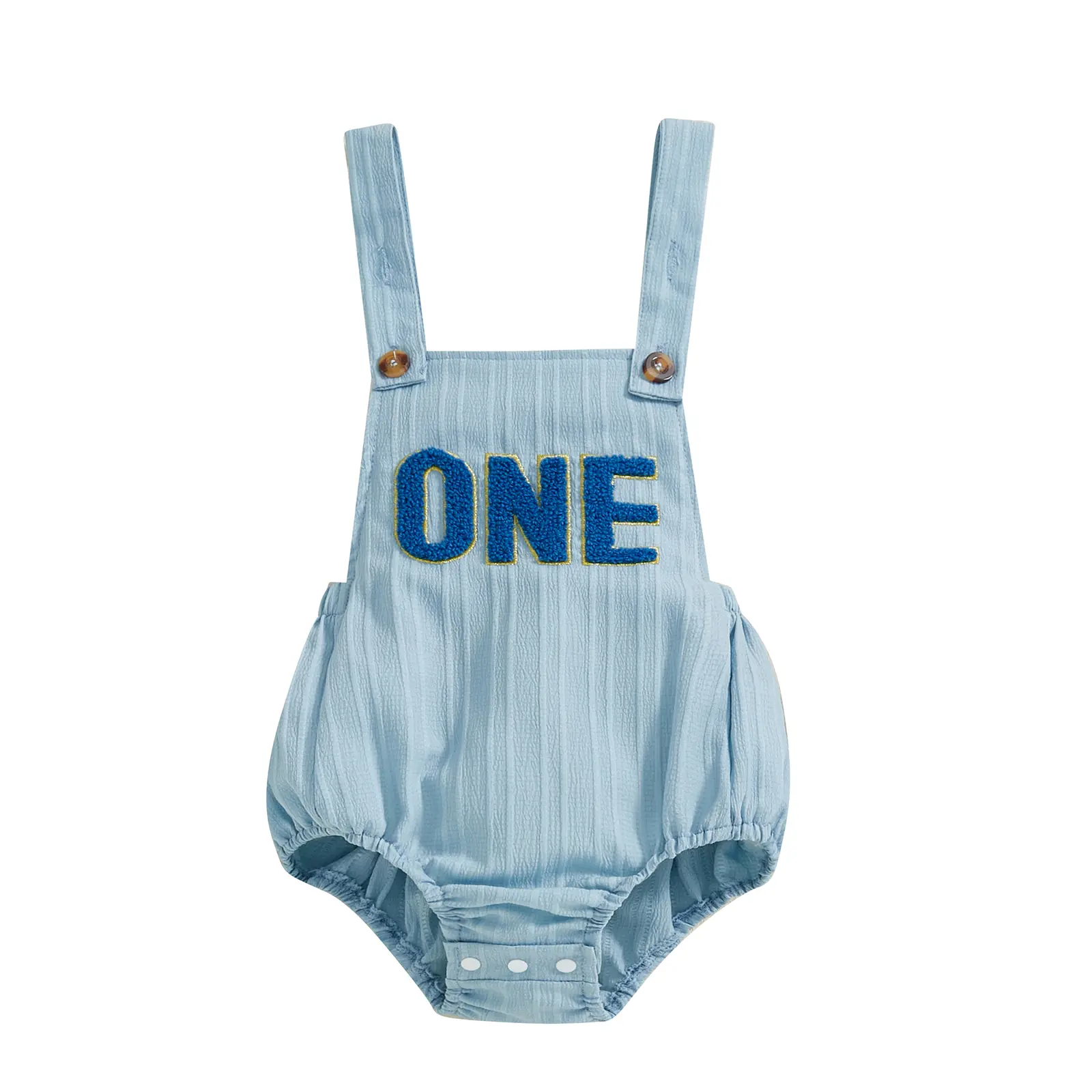 Newborn Baby Boy First Birthday Ouftis Sleeveless One Print Romper Bodysuit Summer Cake Smash Outfit