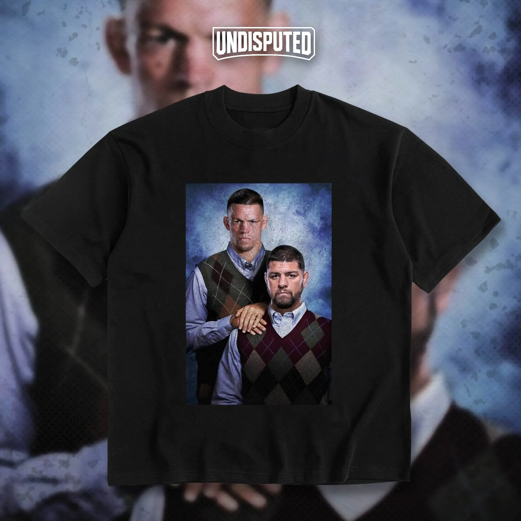UNDISPUTED Funny Diaz Brothers Heavy Cotton T-shirt UFC Nate Diaz & Nick Diaz Funny Shirt Fan UFC Meme Apparel Classic Gift For UFC Fans DTG Printed
