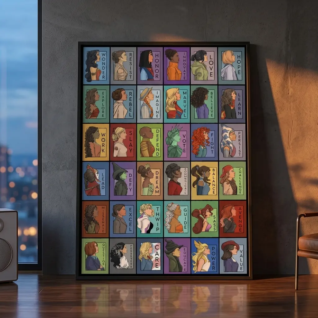 She Series Collage Special Pop Culture Edition Poster - Aesthetic Feminist Wall Art Empowering Girl Power Dorm Room Decor