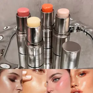 Custard clear highlighter, soft and delicate to the skin, clear and watery, easy to smudge, easy to apply makeup, easy to apply, Glassy Highlighter Balm