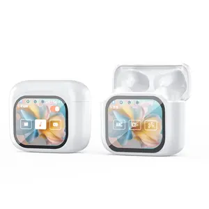 CHENRUIDA JM19 ANC Full-Color Touchscreen Smart Earphones: 25dB deep noise cancellation, 360° panoramic sound, 60h ultra-long battery life, soft silicone ear tips for comfortable wear even after extended periods.