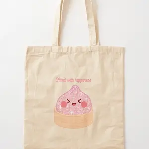 Dumpling Tote Bag, Stylish Reusable Shoulder Bag for Daily Commute & Grocery Shopping