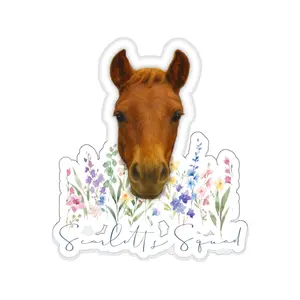 Scarlett's Squad Die-Cut Stickers - Support Scarlett from TikTok Social Media Influencer Merch 6x6 Vinyl Sticker Waterproof Decal for Laptops Eco-Friendly Matte Finish