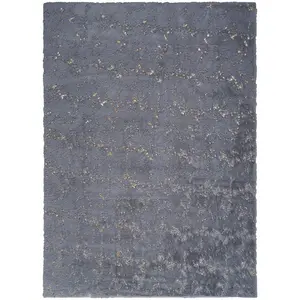Cozy Shimmer CSH01 Slate Gold Rug
