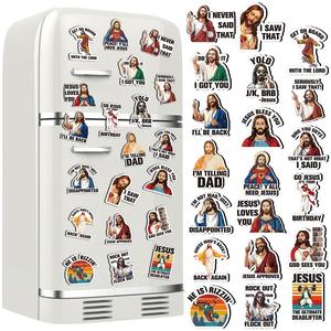Funny Jesus Fridge Magnet  Jesus I Saw That Fridge Magnets Srticker Jesus Love You Refrigerator Magnet for Kitchen Office Home Whiteboard Locker Decor