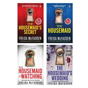 The Housemaid by Freida McFadden 4-Book Bundle Set The Housemaid, Housemaid's Secret, Housemaid Is Watching, Housemaid's Wedding paperback