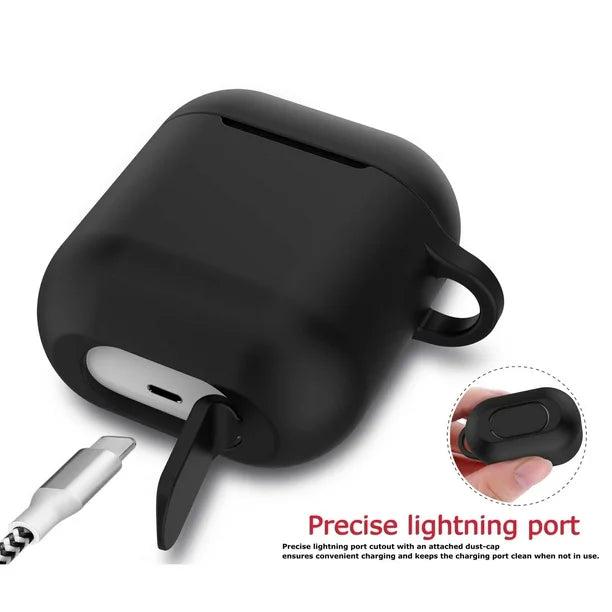 Entronix Case Compatible with AirPods 1st/2nd Gen - Soft-Touch Liquid Silicone