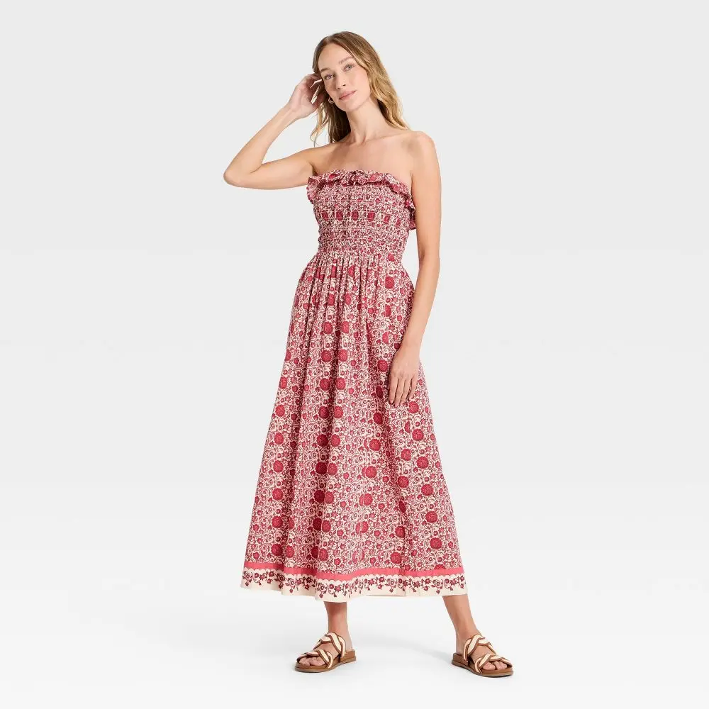 Women's Cotton Maxi Pullover Sundress - Universal