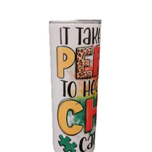 "It Takes A Special Person To Hear What A Child Can't Say"Insulated 20oz Skinny Tumbler - Perfect for Hot & Cold Drinks, Sleek Design, Ideal Gift, Keeps Beverage Temperature