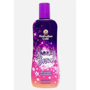 Australian Gold CHEEKY BROWN Accelerator Dark Natural Bronzer Tanning Bed Lotion